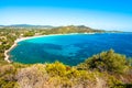 Landscape of coast of Sardinia - Villasimius Royalty Free Stock Photo