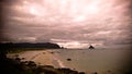 Landscape with coastline of Andoya island near Stave village, vesteralen, Norway Royalty Free Stock Photo