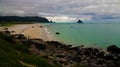 Landscape with coastline ov Andoya island near Stave village, vesteralen, Norway Royalty Free Stock Photo