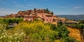 The ochre-red village of Provence Royalty Free Stock Photo