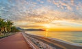 Landscape with colorful sunrise in Nice Royalty Free Stock Photo