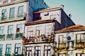 Landscape of colorful traditional apartments in Porto Portugal Royalty Free Stock Photo