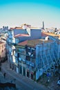 Landscape of colorful traditional apartments street in Porto Portugal Royalty Free Stock Photo