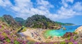 Landscape of Costa Paradiso with Spiaggia di Li Cossi, Sardinia Royalty Free Stock Photo