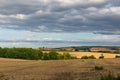 Landscape of the countryside. Czech. Typical summer countryside landscape