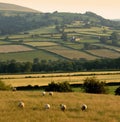 Landscape countryside hills mountains scenery Royalty Free Stock Photo