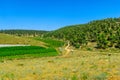 Landscape of countryside in Meron, upper Galilee