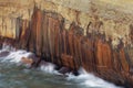 Mineral Stained Cliff Pictured Rocks National Lakeshore Royalty Free Stock Photo