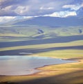 Landscape of crater ngoro ngoro in tanzania