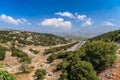 Landscape of Crete island at Lasithi district.