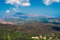 Landscape of Crete island at western part of island Royalty Free Stock Photo