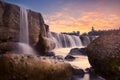 Landscape at curug parigi, indonesia Royalty Free Stock Photo