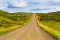 Landscape with Curve Road at North Iceland Royalty Free Stock Photo