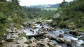 Landscape of Dachserfall Waterfall next to village Abtenau Austria