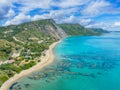 Landscape with Dafni beach, Zakynthos, Greece Royalty Free Stock Photo