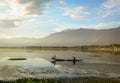 Landscape of Dal Lake in Srinagar, India Royalty Free Stock Photo