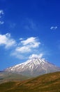 Beautiful Mount Damavand in portrait frame, Iran