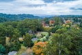 Landscape of Dandenong Ranges in autumn. Royalty Free Stock Photo