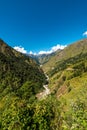 Landscape of Darma Valley / Dugtu Valley in Uttrakhand Royalty Free Stock Photo