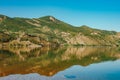 Landscape day in the mountains with a relic forest in the Bayan-Aul national park of Kazakhstan