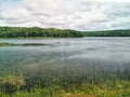 landscape day view at Canadian Ontario Kettles lake in Midland area. Canada forest park nature