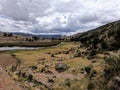 landscape COMPLEJO ARQUEOLOGICO INTIHUATANA, Pumacocha, Ayacucho Royalty Free Stock Photo