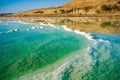 Landscape with dead sea coastline