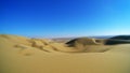 Landscape of desert sand dunes in Maranjab Desert , near Kashan