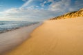 Landscape deserted beach without objects or people