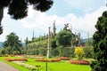 Landscape design on the island of Isola Bella on lake Maggiore in Italy Royalty Free Stock Photo