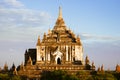Landscape detail view of ancient temple Thatbyinyu in Bagan Royalty Free Stock Photo