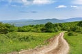 Landscape, dirt road Royalty Free Stock Photo