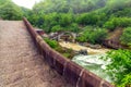 Landscape of the Double Bridge Turkish: Cifte Kopru. It is the name for two small adjacent historic bridges in Arhavi, Artvin.