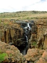 Landscape with downfall in south africa