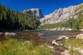 Landscape of Dream Lake in Rocky Mountain National Park in Colorado Royalty Free Stock Photo