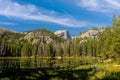 Landscape of Dream Lake in Rocky Mountain National Park in Colorado Royalty Free Stock Photo