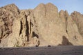 Tourists ride ATV through the picturesque places of Dahab, South Sinai Governorate, Egypt Royalty Free Stock Photo