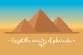 Landscape of the Egyptian pyramids
