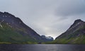 Landscape of Eidsdal and Eidsvatnet lake Norway