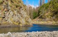 Landscape of the El Durazno Rivers in the province of Cordoba Argentina