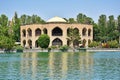 Mansion of El Goli or Shah Goli historical park and lake in Tabriz , Iran