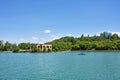 El Goli or Shah Goli historical park and lake in Tabriz , Iran