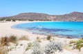 Landscape of Elafonisos beach Peloponnese Greece Royalty Free Stock Photo