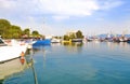Landscape of Eleusis or Elefsina port Greece Royalty Free Stock Photo