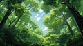 landscape emerald canopy towering