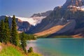 Landscape of Emerald lake and Rocky mountains Canada Royalty Free Stock Photo