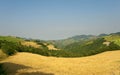 Landscape in Emilia-Romagna (Italy) at summer Royalty Free Stock Photo