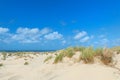 Landscape empty beach with dunes Royalty Free Stock Photo