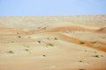 Landscape of Empty Quarter, Rub al Khali Desert Royalty Free Stock Photo