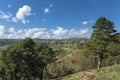 Landscape at the Enz loop with the nature reserve Rock gardens nearby Muhlhausen on the Enz